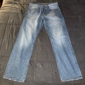 American Eagle Light Blue Vintage Wash Loose Fit Men's Jeans 34 x 34”